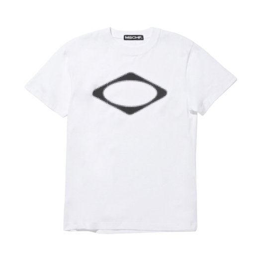 W) 미스치프 롬버스 블러 티셔츠 라이트 블루 그레이 | Mischief