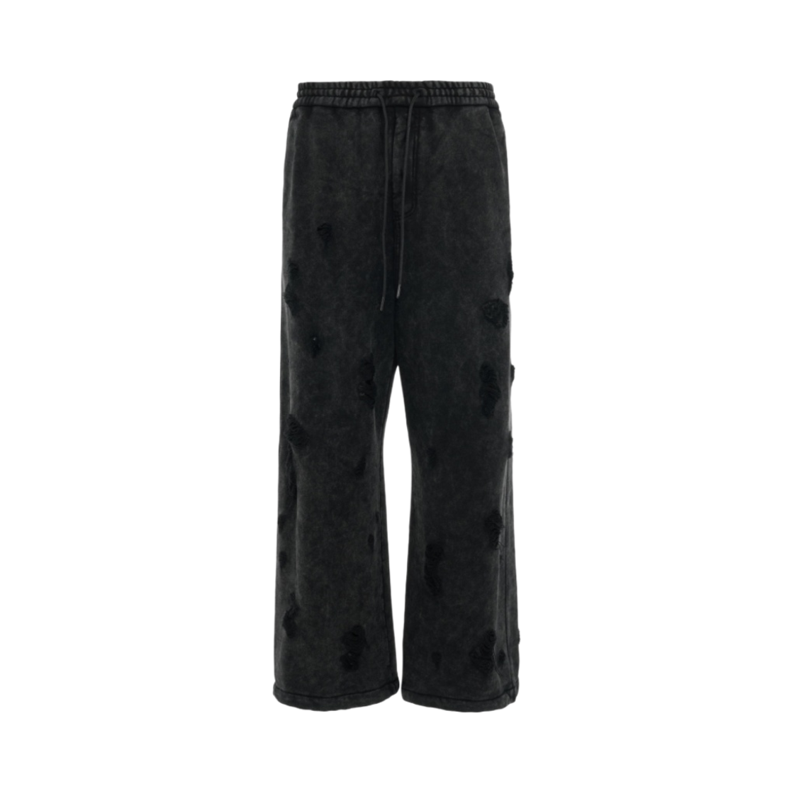 준지 코튼 다이드 디스트레스트 와이드 트랙팬츠 그레이 - FW23(Juun.J Cotton Dyed Distressed Wide Track Pants Grey - FW23)