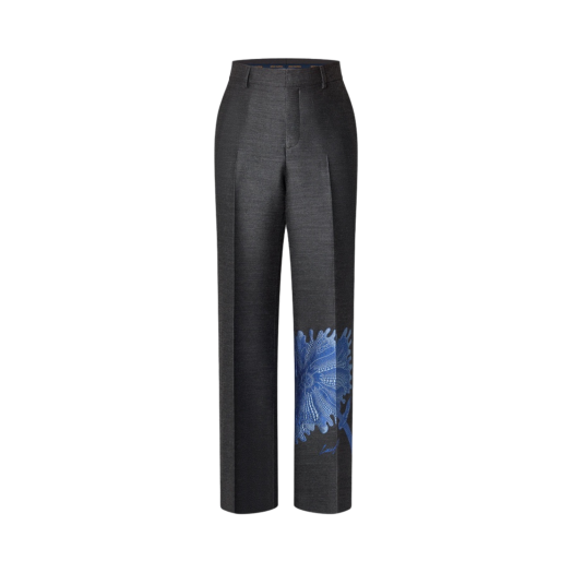 Louis Vuitton x YK Psychedelic Flower Tailored Pants Warm Gray