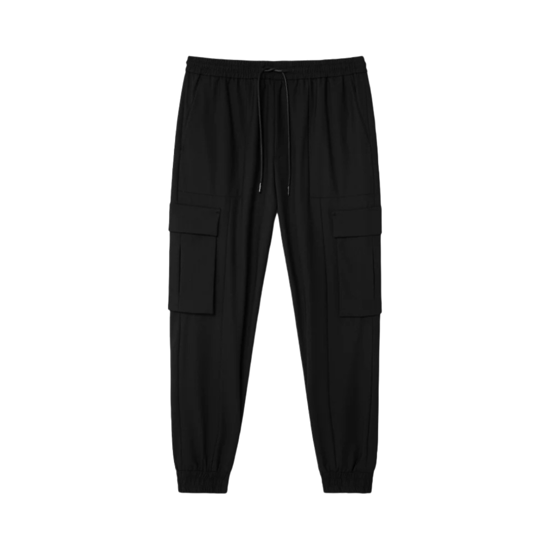 준지 울 블렌드 카고 조거 팬츠 블랙 - 23FW(Juun.J Wool Blended Cargo Jogger Pants Black - 23FW)