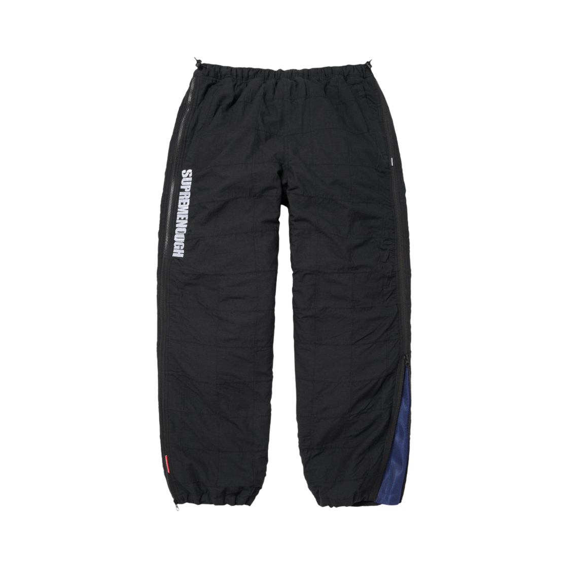 슈프림 x 굿이너프 패치워크 마드라스 풀 집 트랙 팬츠 블랙 - 25SS(Supreme x GOODENOUGH Patchwork Madras Full Zip Track Pant Black - 25SS) - 2