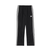 Needles x LHP Track Pants Poly Smooth Black White