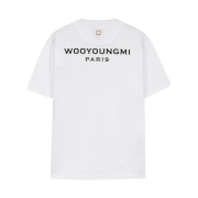 Wooyoungmi Black Back Logo T-Shirt White - 21FW