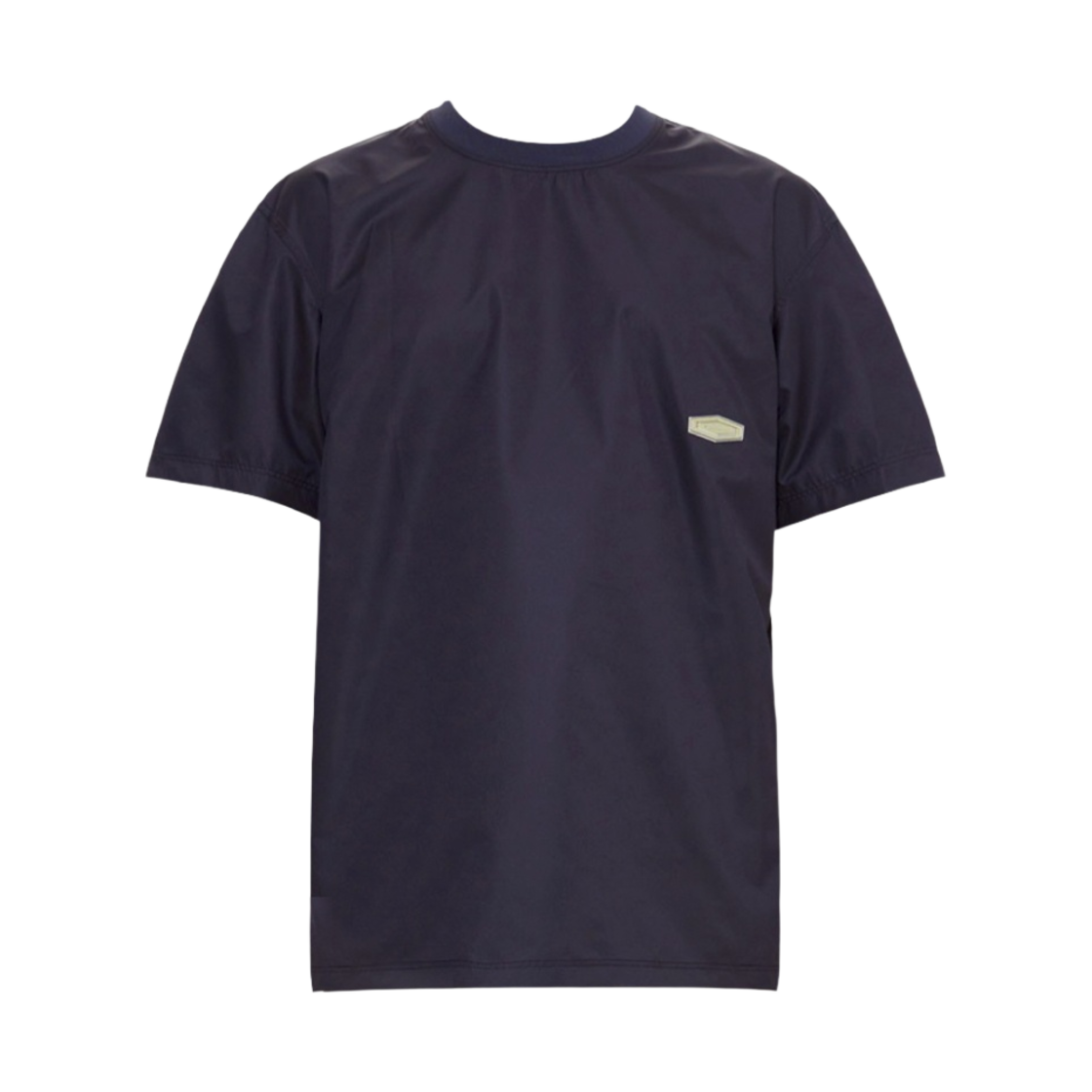 우영미 나일론 옐로우 백로고 티셔츠 네이비 - 22SS(Wooyoungmi Nylon Yellow Back Logo T-Shirt Navy - 22SS) - 2