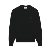 AMI de Coeur Tone-On-Tone Sweatshirt Black - 22SS