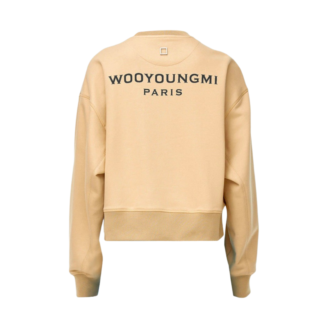 (W) 우영미 코튼 백로고 스웨트셔츠 베이지 - 23SS((W) Wooyoungmi Cotton Back Logo Sweatshirt Beige -23SS) - 1