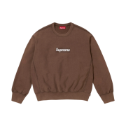 Supreme Washed Box Logo Crewneck Brown - 25SS