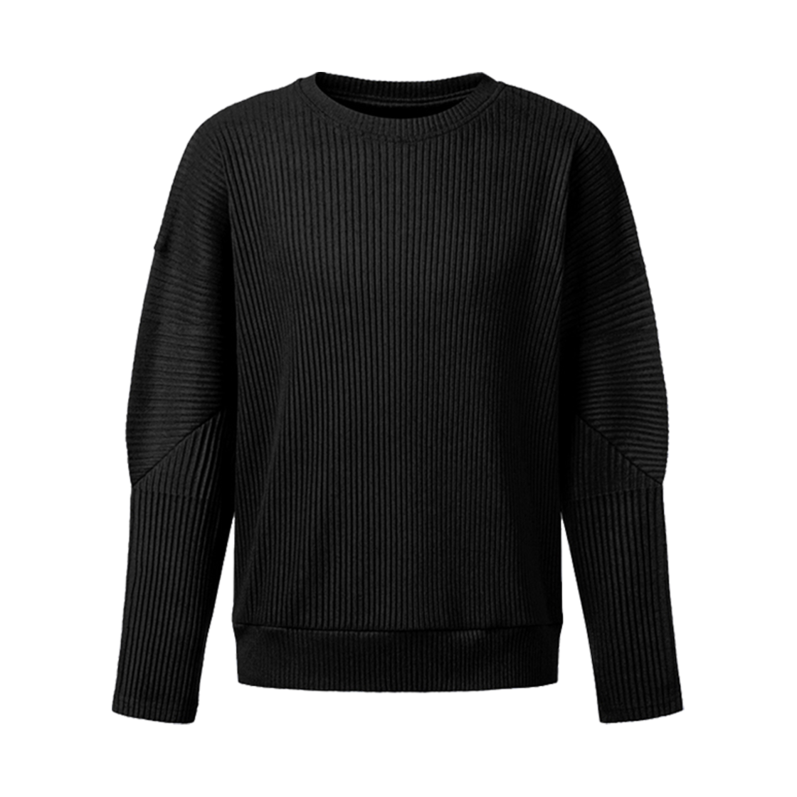 몽플리쎄 남성 소프트 기모 플리츠 라운드넥 티셔츠 블랙(Monplisse Men Soft Pleats Round Neck Top Black) - 1