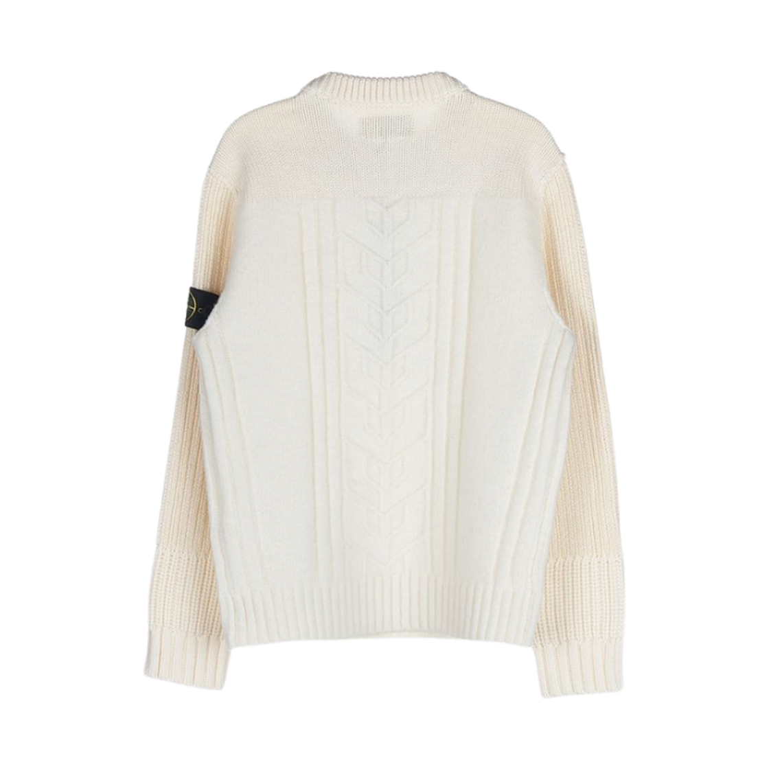 (키즈) 스톤 아일랜드 514A6 와펜 패치 크루넥 니트 오프 화이트 - 22FW((Kids) Stone Island 514A6 Wappen Patch Crewneck Knit Off White - 22FW) - 2