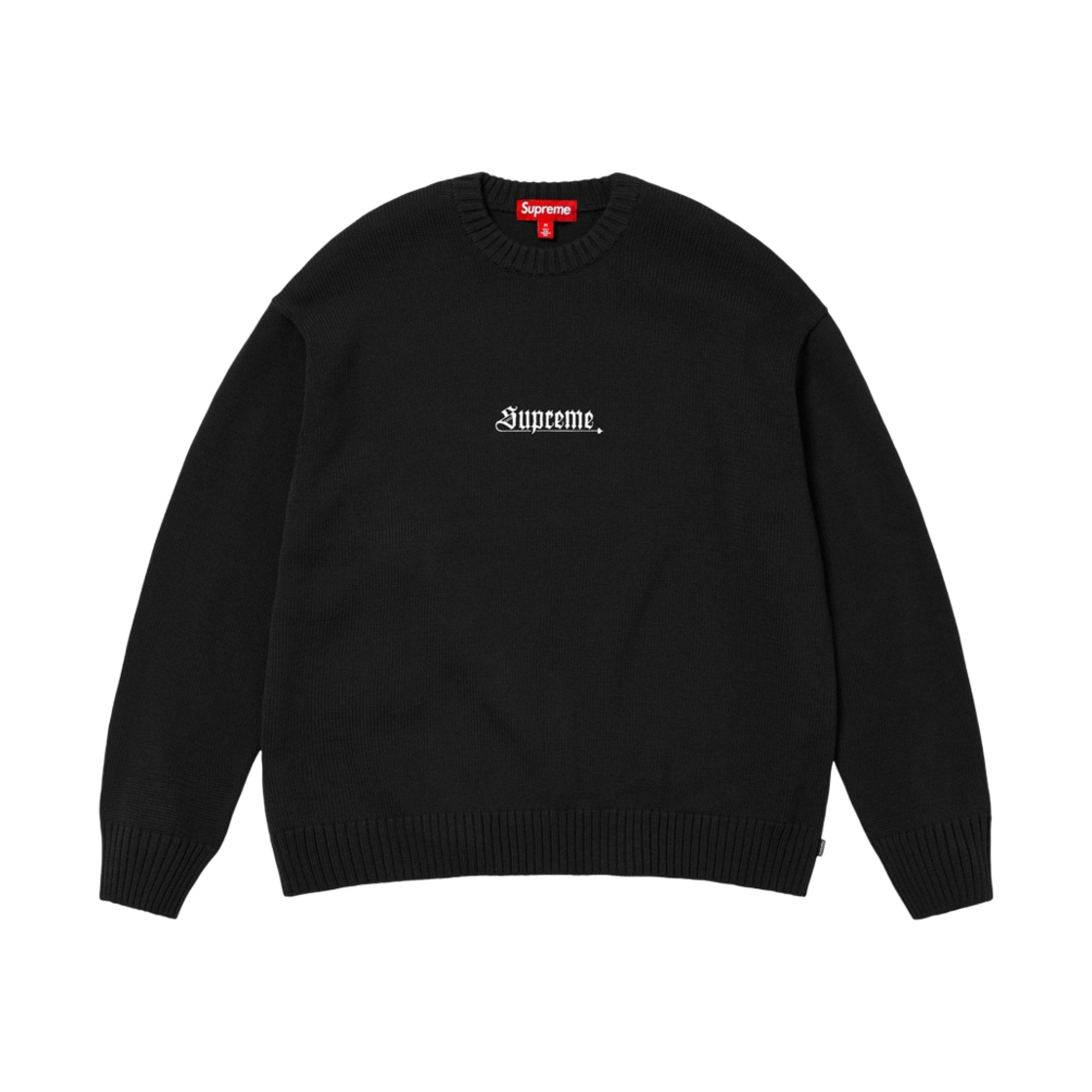 슈프림 올드 잉글리쉬 스웨터 블랙 - 24SS(Supreme Old English Sweater Black - 24SS) - 1