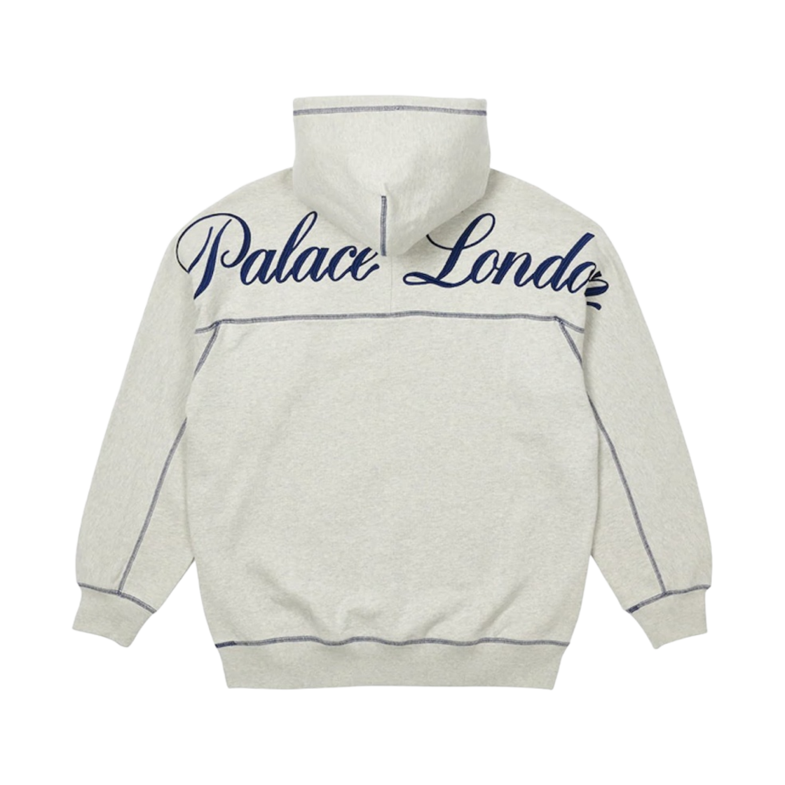 팔라스 체인 스티치 후드 그레이 말 - 22SS(Palace Chain Stitch Hood Grey Marl - 22SS) - 2