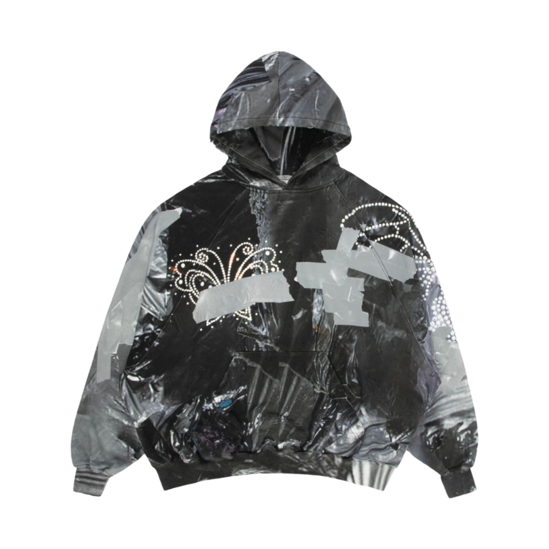 프레잉 가비지 후드 블랙(Praying Garbage Hoodie Black)