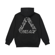 Palace P-3 Snake Applique Hood Black - 23SS