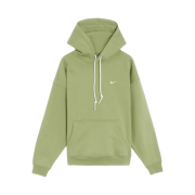 Nike Solo Swoosh Fleece Pullover Hoodie Oil Green - Asia