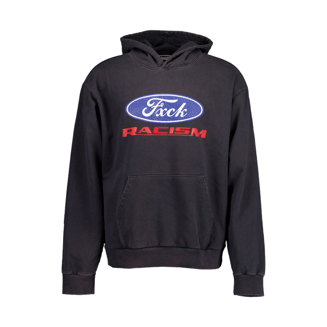 ant24fw002ch ANNOT F.R.C Logo VTG Washing Hoodie Charcoal