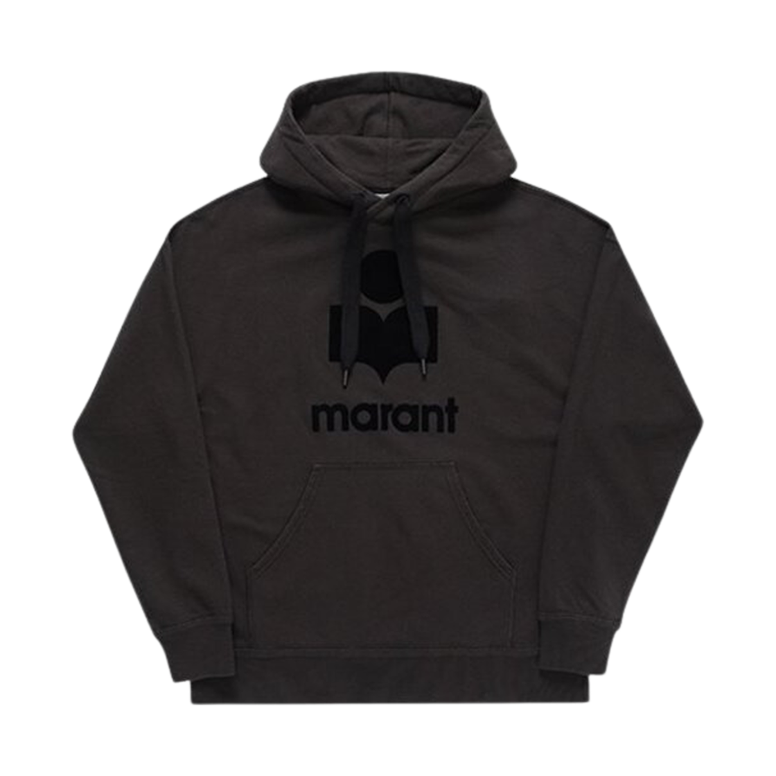 SW0027HA-B1M18H-02FK Isabel Marant Miley Logo Hoodie Black - 24FW