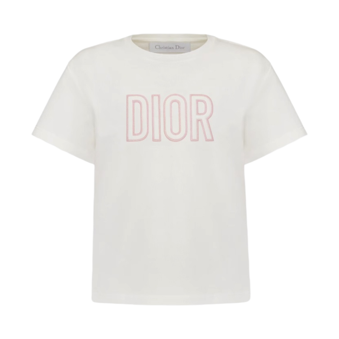 Cotton Jersey Dior T Shirt Kids 키즈) 디올 티셔츠 화이트 코튼 저지