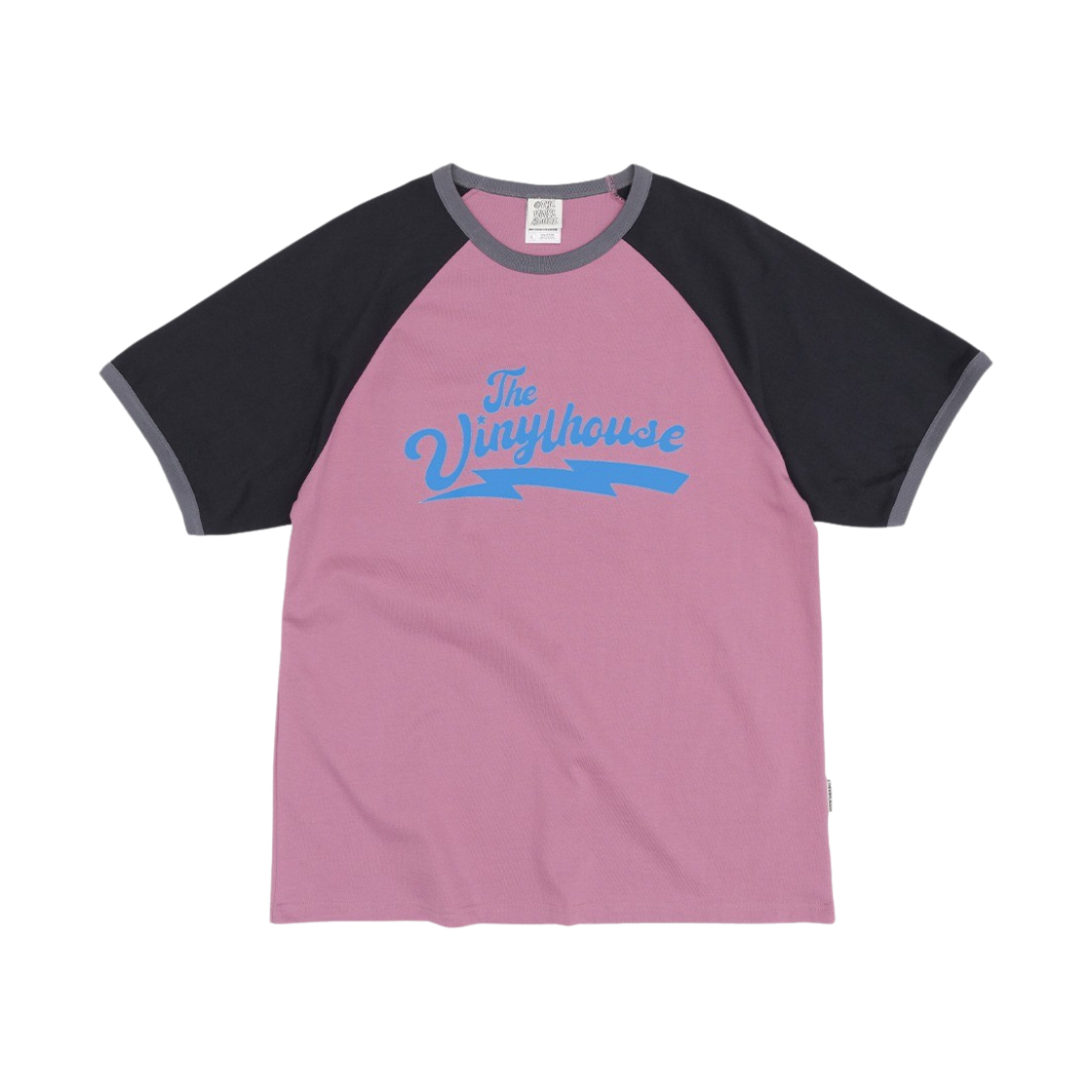 더바이닐하우스 래글런 링거 티셔츠 핑크(Thevinylhouse Raglan Ringer T-Shirt Pink)