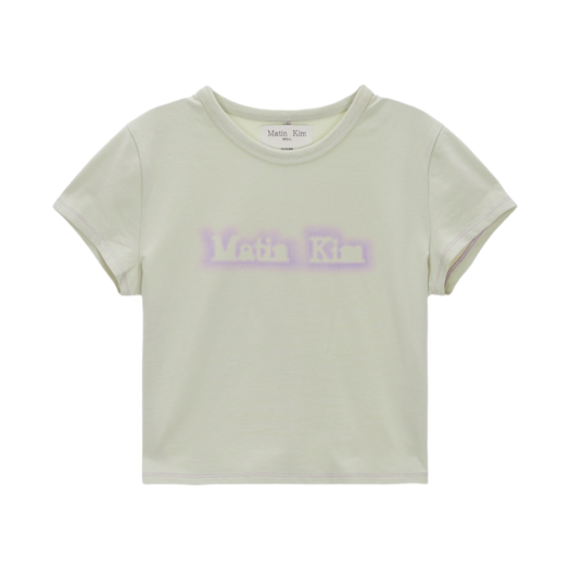 ★Matin Kim★ MATIN SHADE LOGO CROP TOP IN PINK MK2434TS032M Matin Kim-MATIN SHADE LOGO CROP TOP IN PINK│삼성물산 온라인
