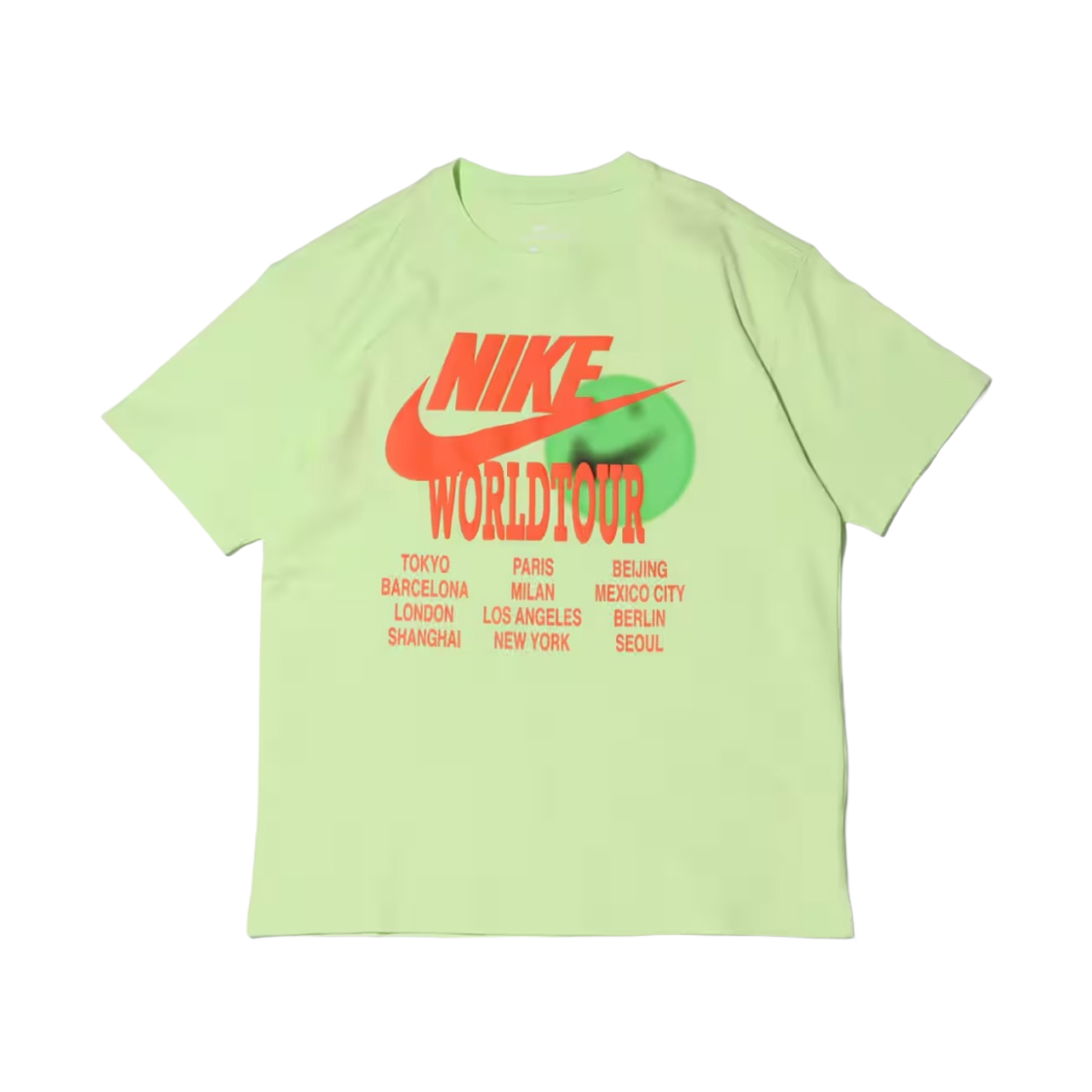 nike world tour t shirt lime