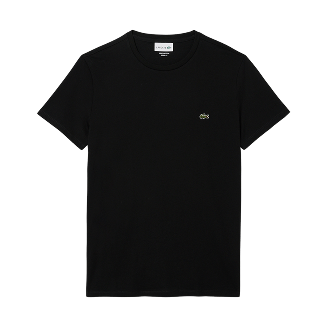 라코스테 코튼 피마 티셔츠 블랙