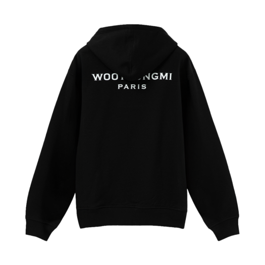 ★韓国の人気★【WOOYOUNGMI】★back logo sweatshirt★関税込★ 우영미 3D 플라워 백로고 스웨트셔츠 블랙 - 24FW | Wooyoungmi