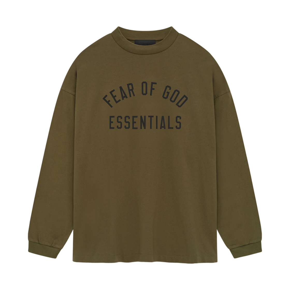 - Essentials Jersey Long Sleeve Tee Olive - 24FW