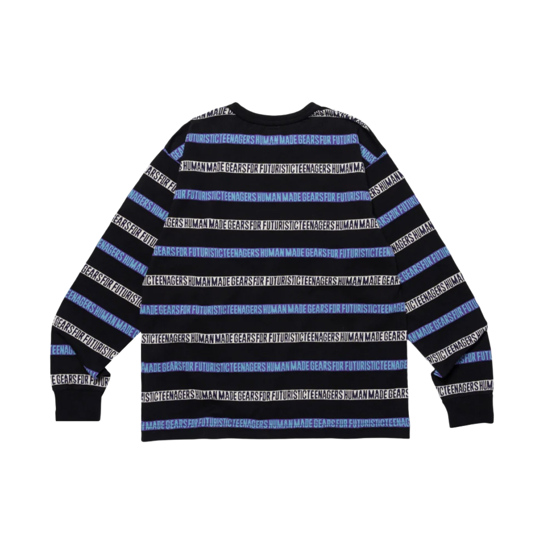 휴먼 메이드 자카드 롱슬리브 티셔츠 블랙(Human Made Jacquard L/S T-Shirt Black) - 2
