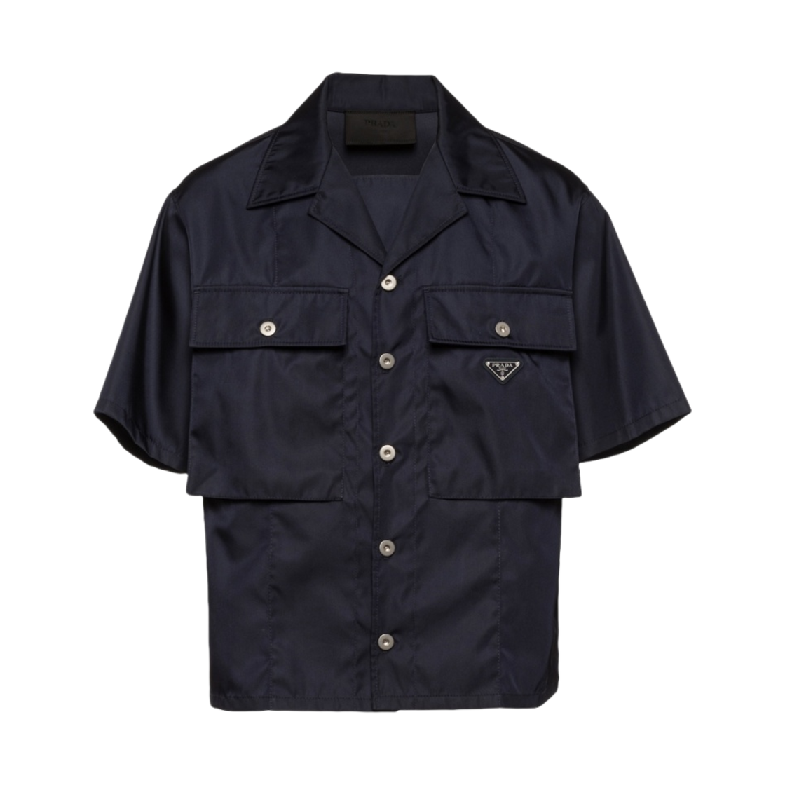 프라다 숏슬리브 리나일론 셔츠 블루(Prada Short Sleeve Re-Nylon Shirt Blue) - 1