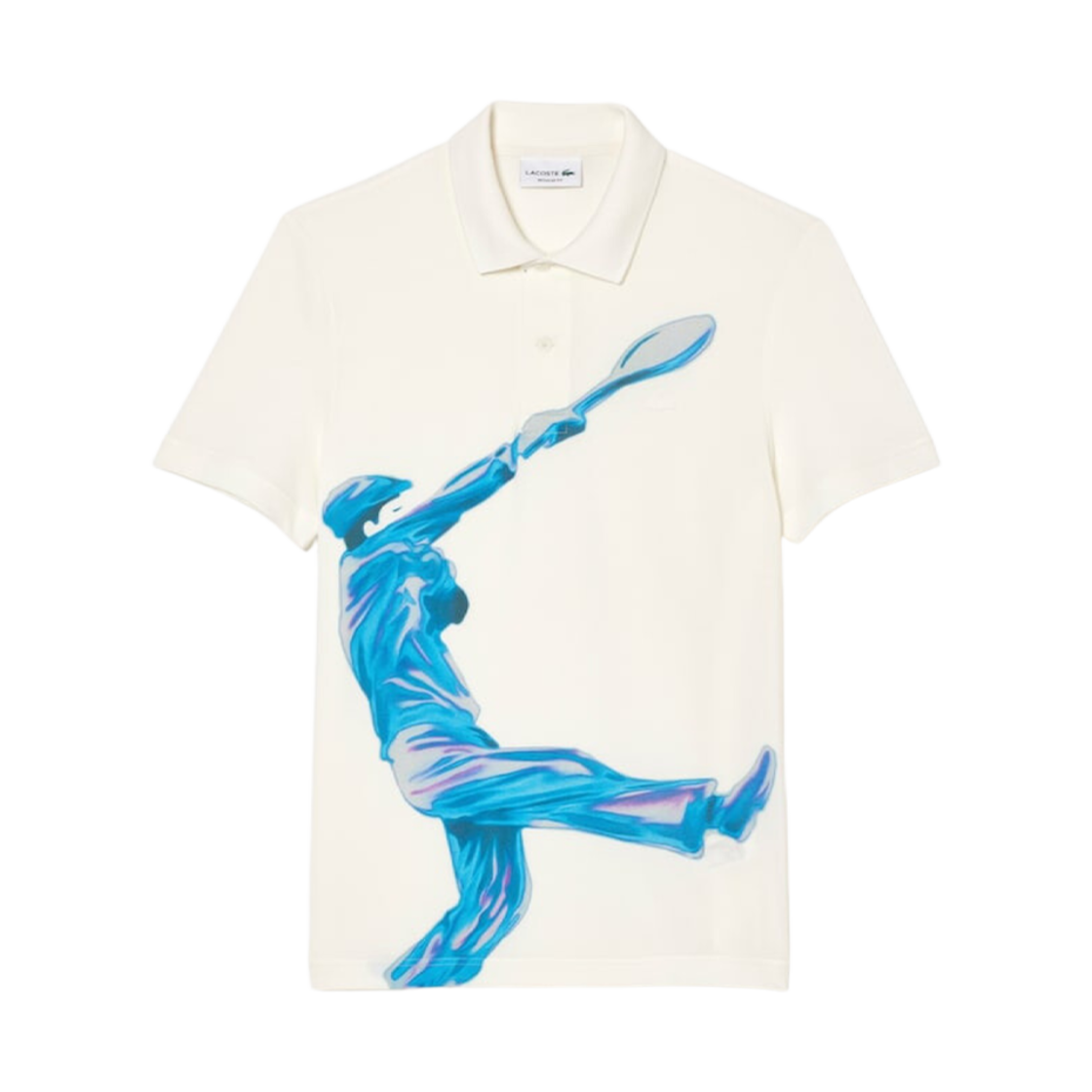 라코스테 르네 디지털 그래픽 프린트 피케 폴로 화이트(Lacoste Rene Digital Graphic Print Pique Polo White) - 1