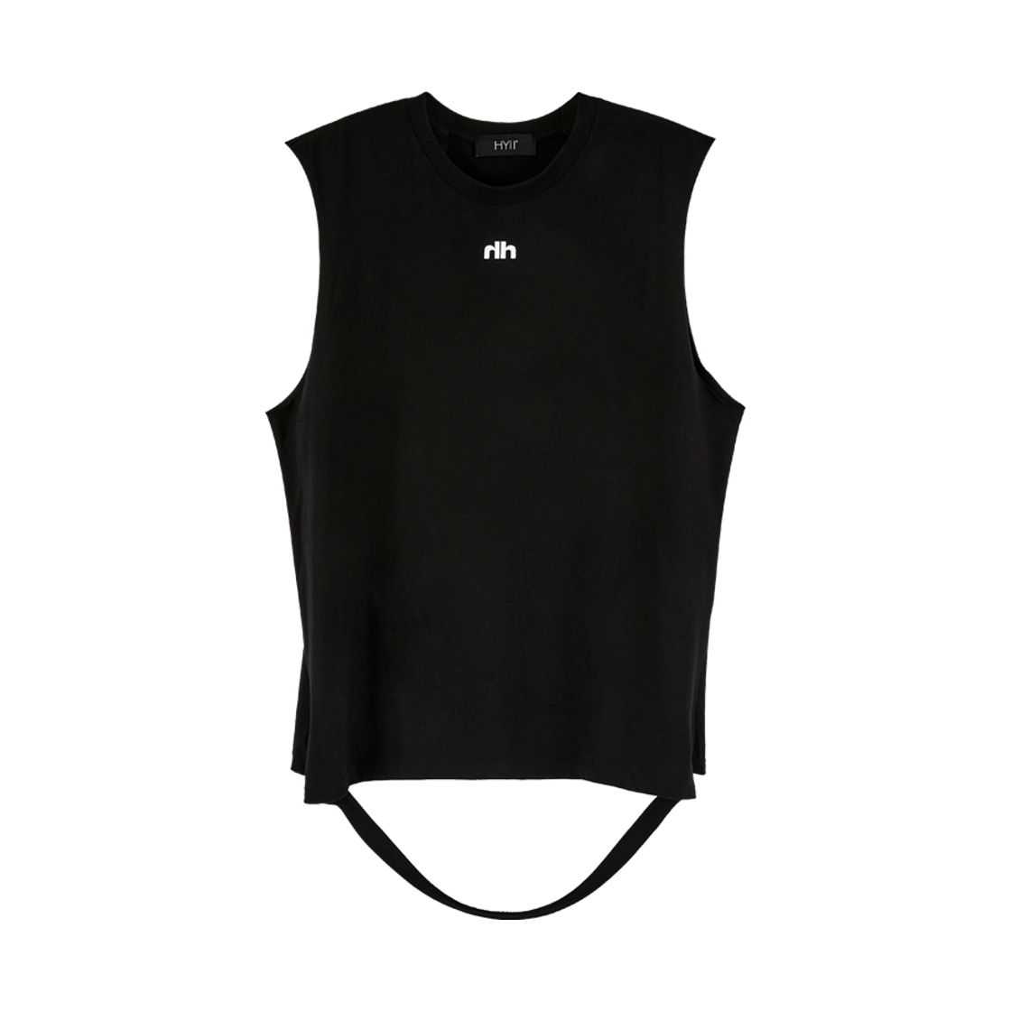 하이투 슬릿 햄 슬리브리스 블랙(HYII Slit Hem Sleeveless Black)