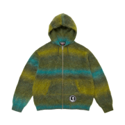 Supreme x Hysteric Glamour Mohair Zip Up Hooded Sweater Olive - 24FW