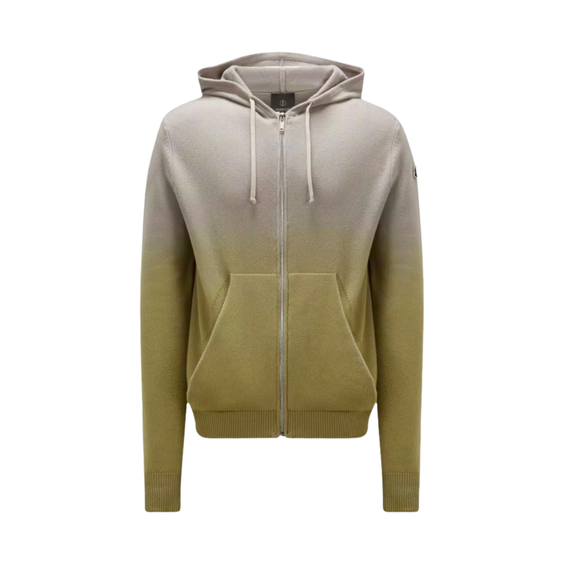 몽클레르 x 릭 오웬스 캐시미어 집업 후드 베이지 그린 - 23FW(Moncler x Rick Owens Cashmere Zip-Up Hoodie Beige Green - 23FW) - 1