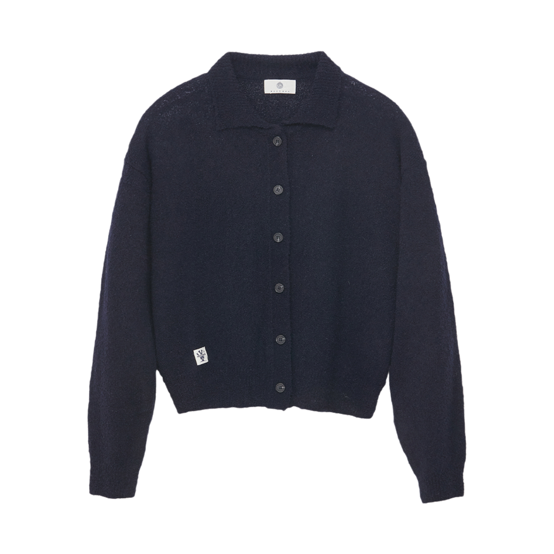 우드먼 부클 카라 가디건 네이비(Woodman Boucle Collar Cardigan Navy)