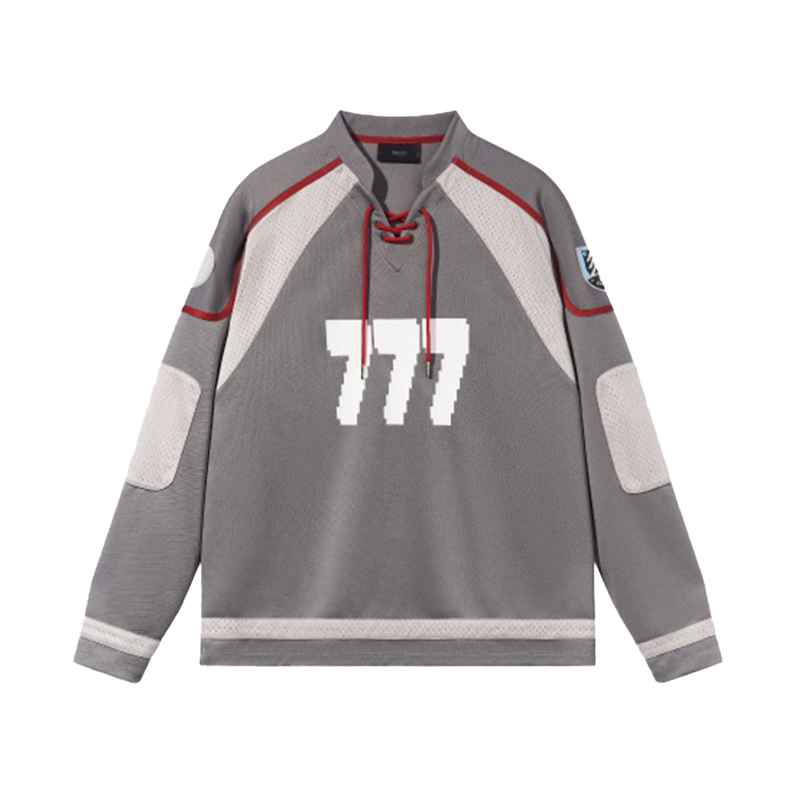 7440371_002_GR 7440-37-1 777 String Hockey Jersey Gray
