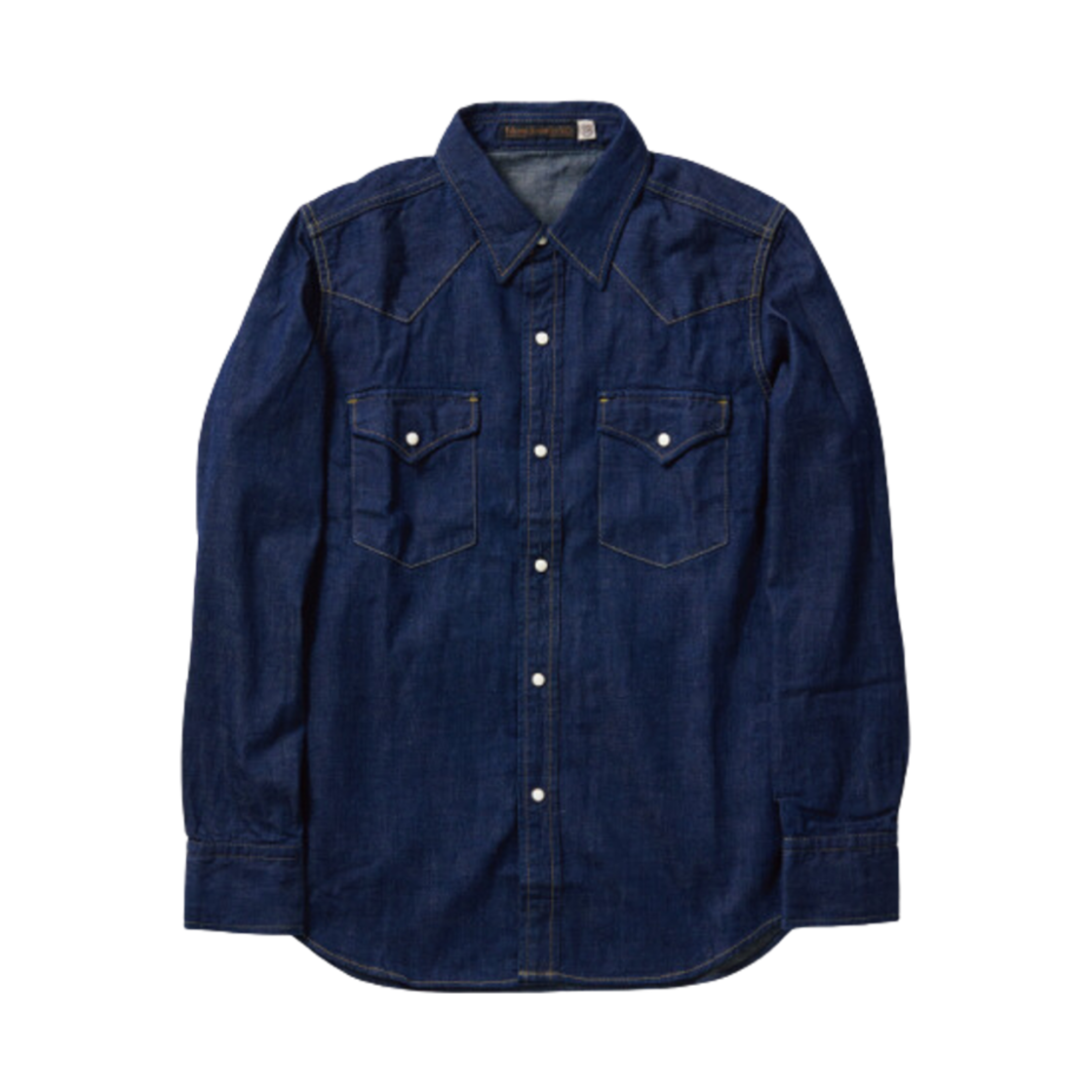 풀카운트 데님 웨스턴 셔츠 인디고 블루(Fullcount Denim Western Shirt Indigo Blue)