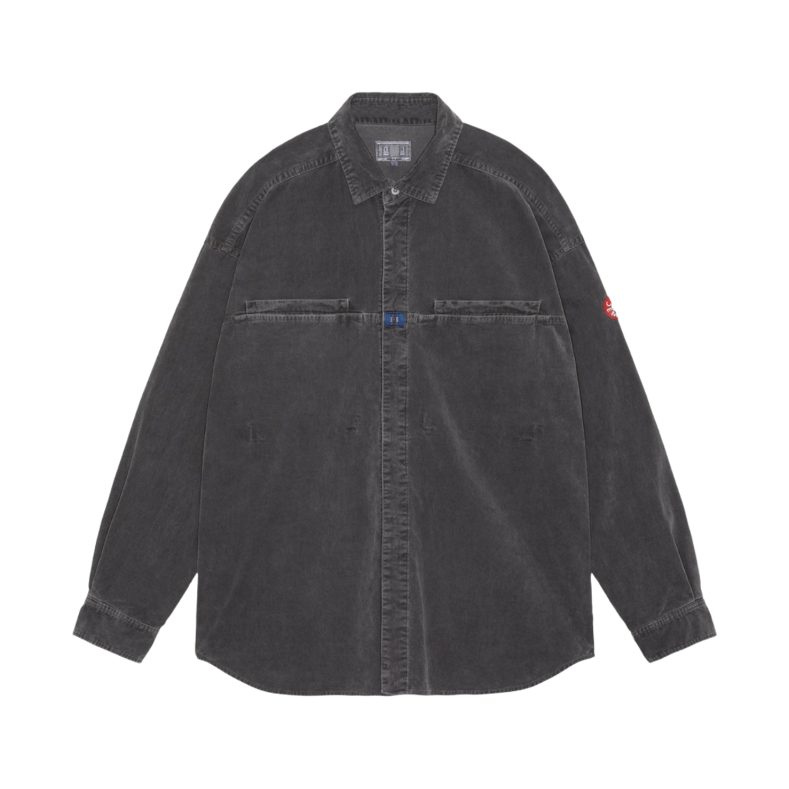 카브엠트 오버다이 코드 디자인 빅 셔츠 차콜 - 23FW