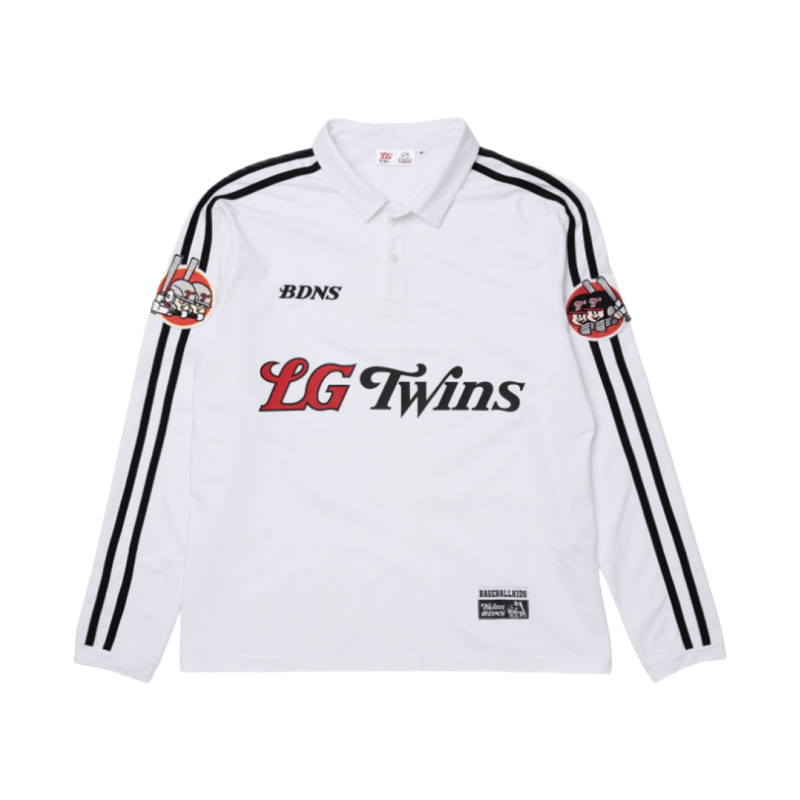 빠더너스 x LG 트윈스 롱슬리브 저지 화이트 (논 마킹 버전)(BDNS x LG TWINS Long Sleeve Jersey White (Non Marking Ver.))