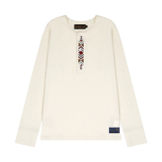 Safarispot 1/2 Region Motors Club Navajo Long Sleeve Ivory