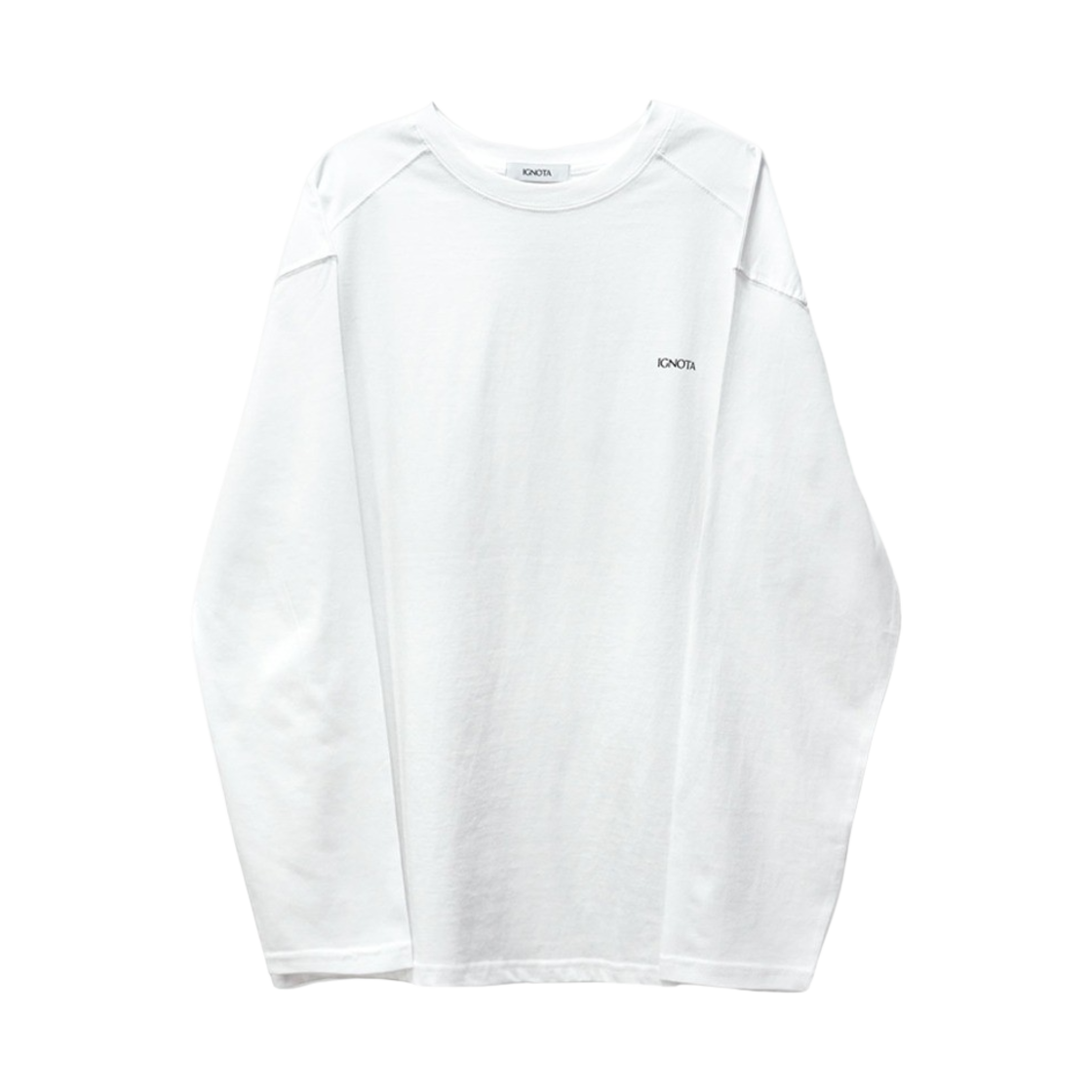 이그노타 코어:8 타입.3 워프 롱 슬리브 티셔츠 화이트