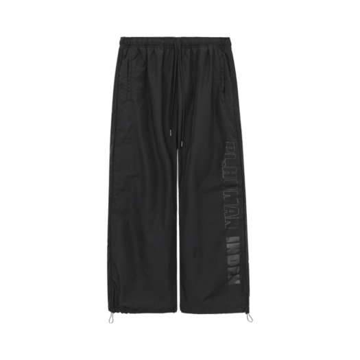 HM5TTP9001B0 Polyteru Human Index Index Classic Lettering Track Pants Black
