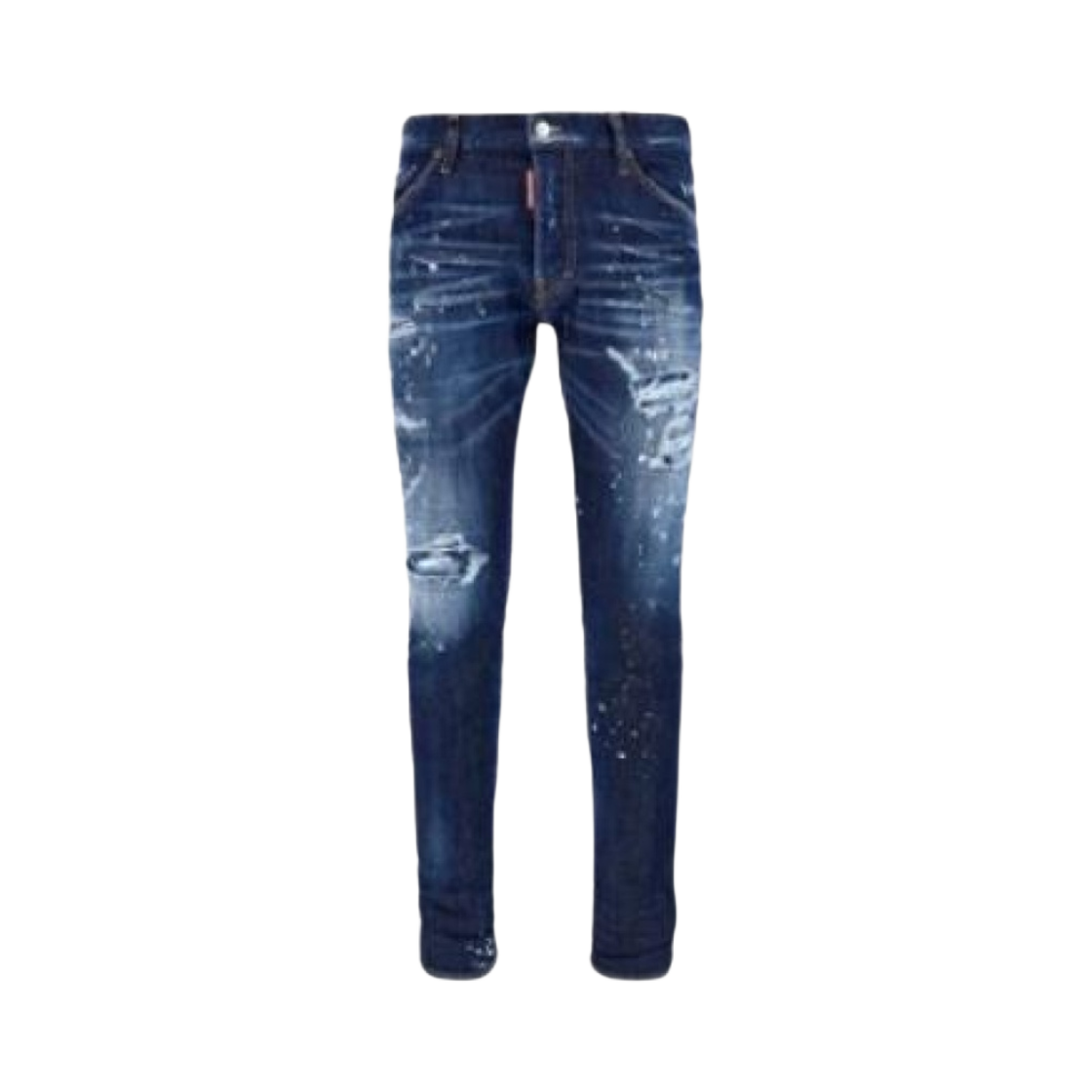 S74LB1053S30789470 Dsquared2 Dark Ripped Bleach Wash Cool Guy Jeans Blue