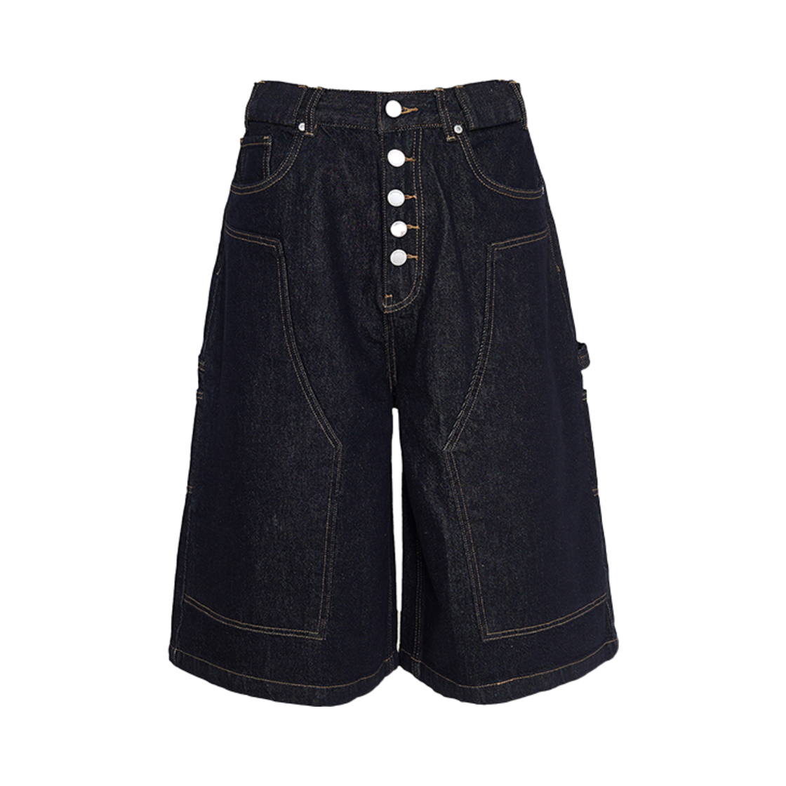스팁 레이지 인디고 버뮤다 진(STEEPC Lazy Indigo Bermuda Jeans)