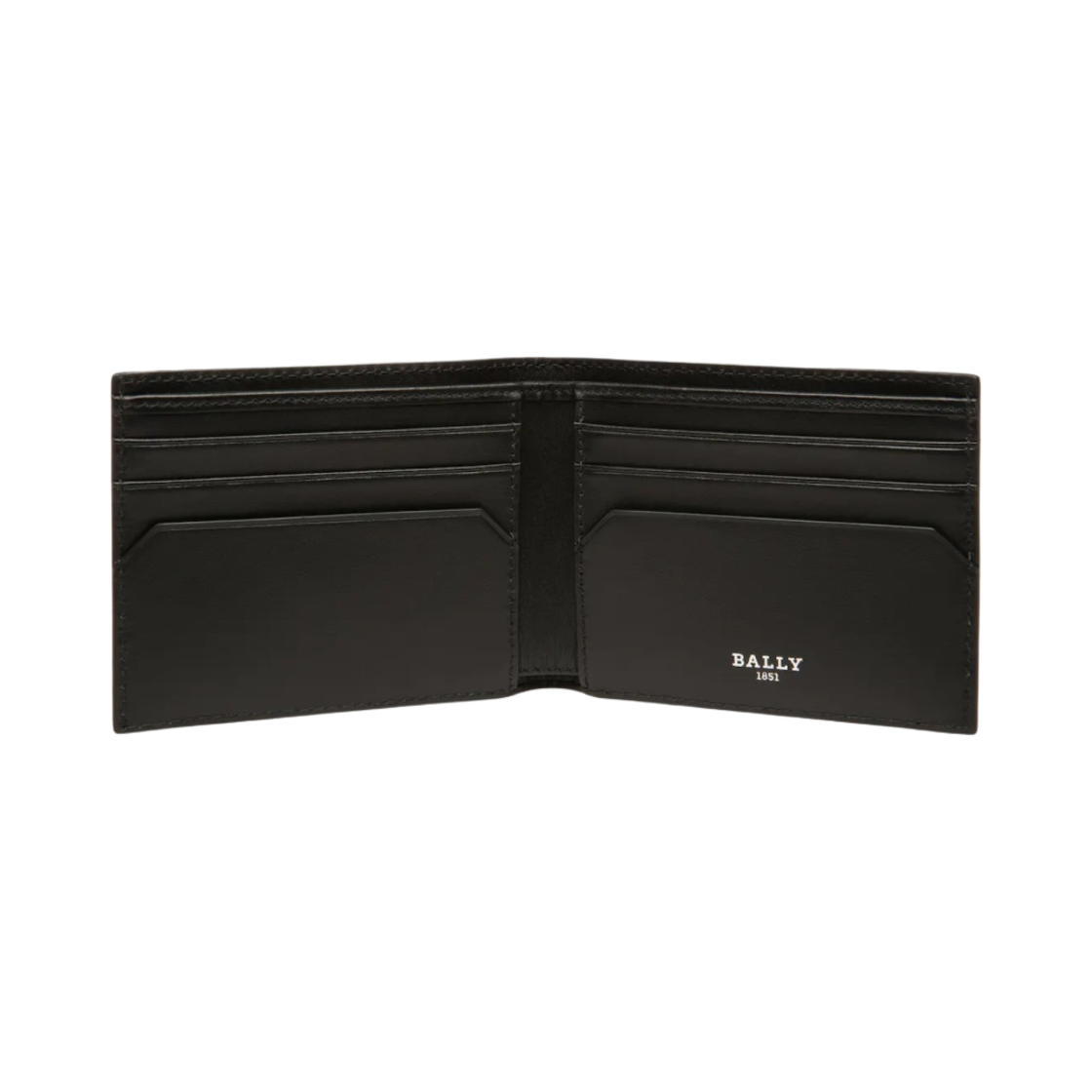 발리 베비에 리사이클 레더 지갑 블랙(Bally Bevye Recycled Leather Wallet Black) - 2