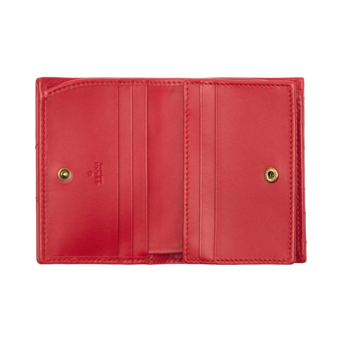 구찌 GG 마몽 마틀라세 카드 케이스 지갑 레드(Gucci GG Marmont Matelasse Card Case Wallet Red) - 2