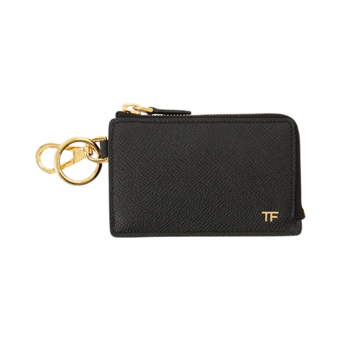 YM339T-LCL081-U9000 Tom Ford Logo Card Holder Black