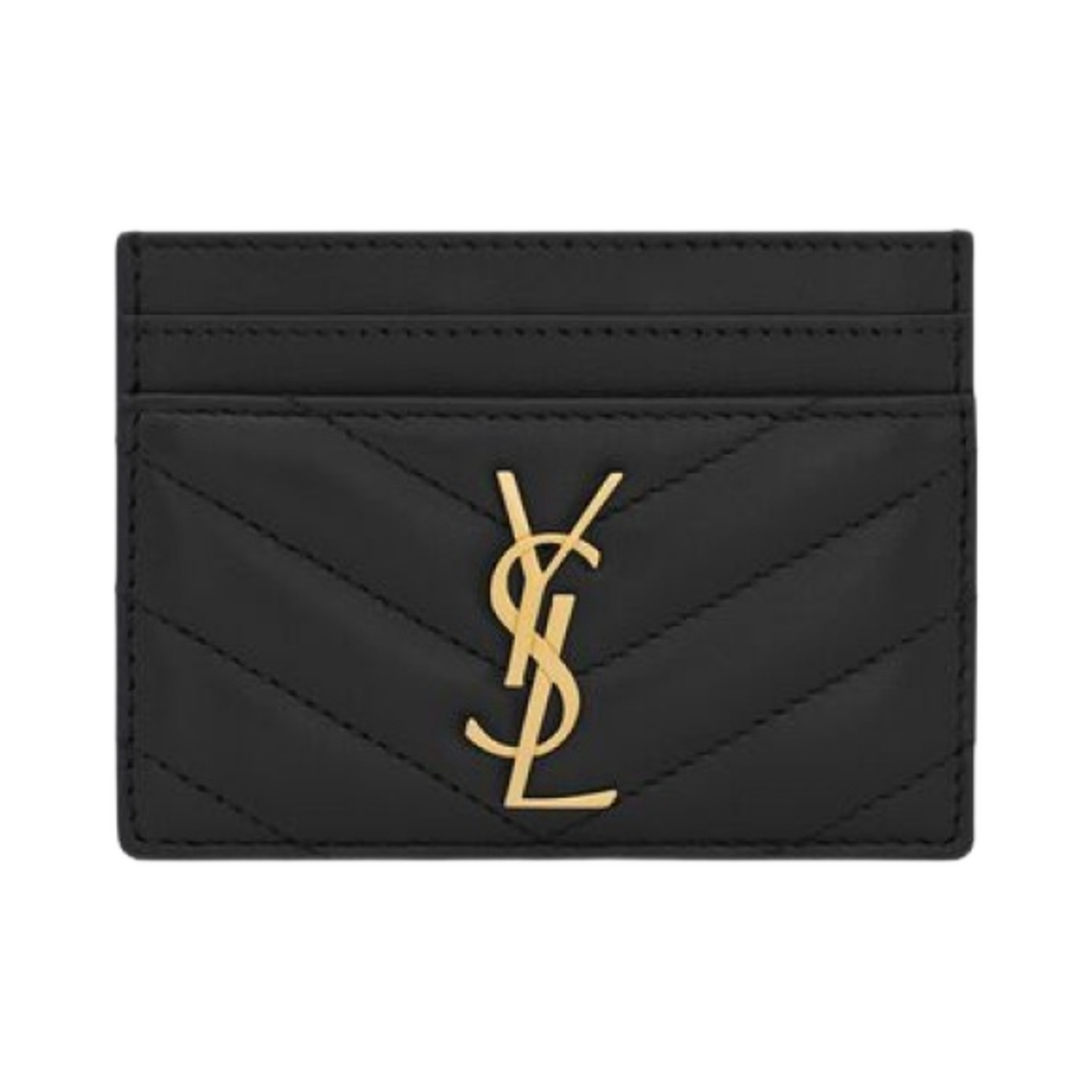 생로랑 램스킨 카산드라 마틀라세 카드 케이스 블랙(Saint Laurent Cassandre Matelasse Card Case in Lambskin Black)