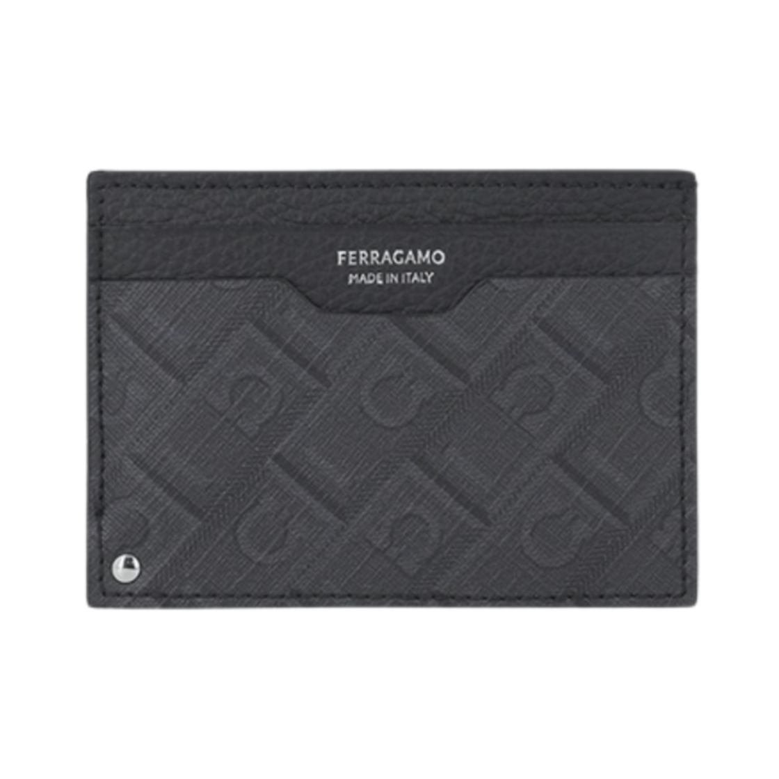 페라가모 간치니 모노그램 카드 홀더 블랙(Ferragamo Gancini Monogram Card Holder Black) - 1