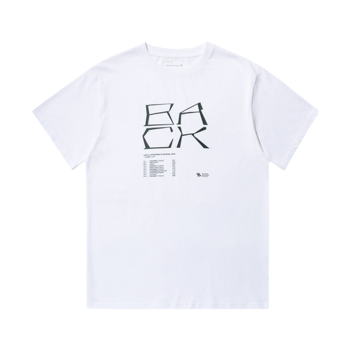 산산기어 서플라이 리스트 티셔츠 오프화이트 - 23SS(Sansan Gear Supply List T-Shirt Off-White - 23SS) - 1