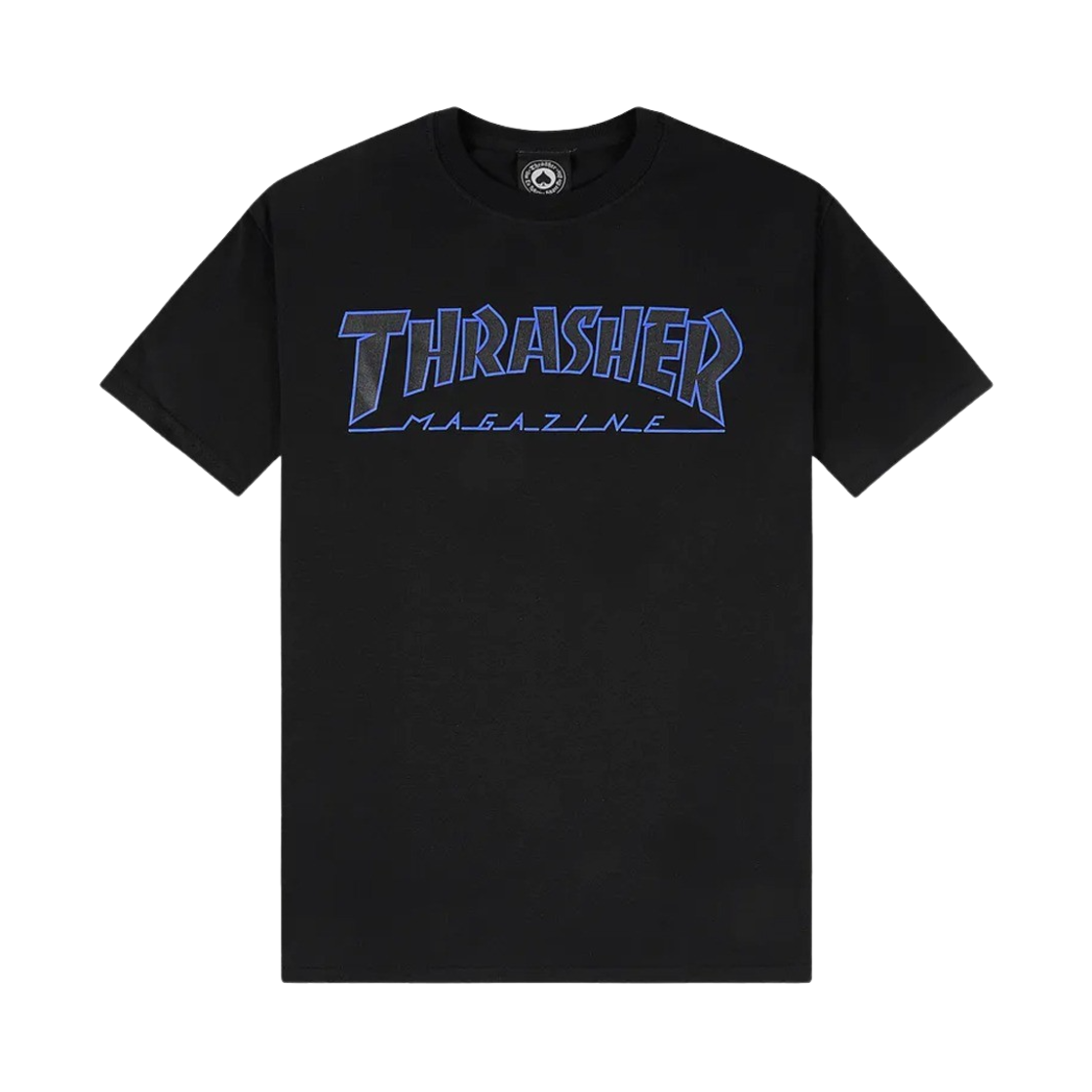 트레셔 아웃라인 티셔츠 블랙(Thrasher Outlined T-shirt Black) - 1